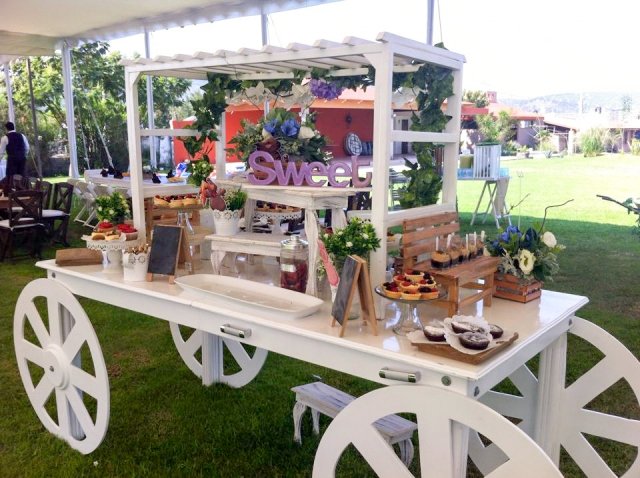 Barra de Postres para evento en La Grana Terraza Jardín