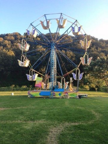 Rueda de la Fortuna en Fiesta Infantil en La Grana Terraza Jardín