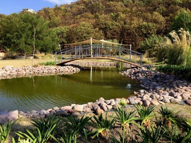 Terraza para Eventos con Lago y Puente | La Grana